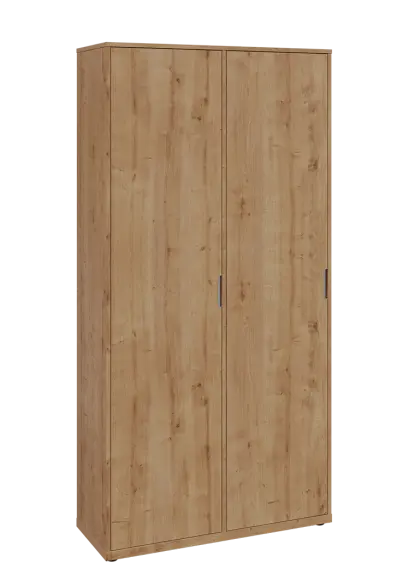 KSR6-81 L skříň šatní, 2x výsuvné ramínko, 2053x1022x400 mm, provedení levé, dub lite